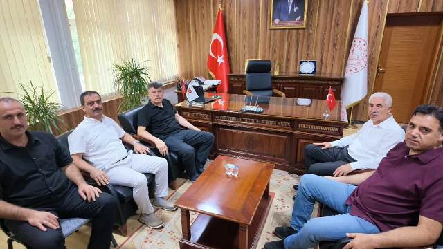 Hatay İl Milli Eğitim Müdürü Tüysüz Hasan Can’ı Ziyaret etti